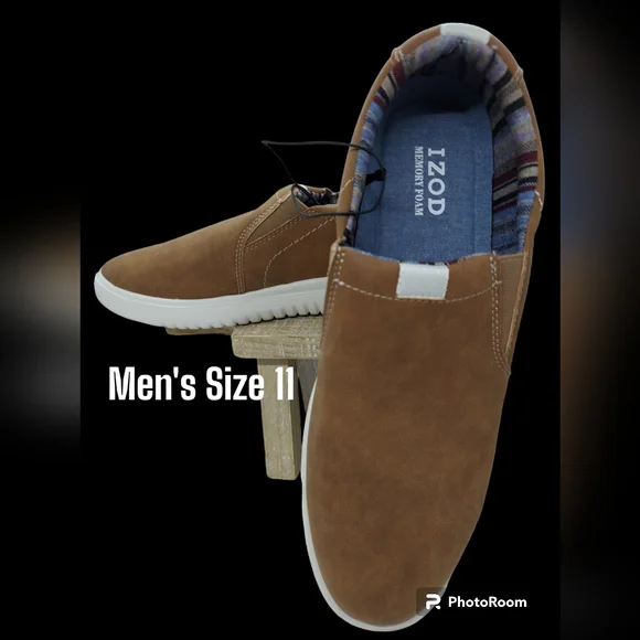 Izod‎ Men\'s Slip On Shoe in Brown s-l400.jpg main image 4